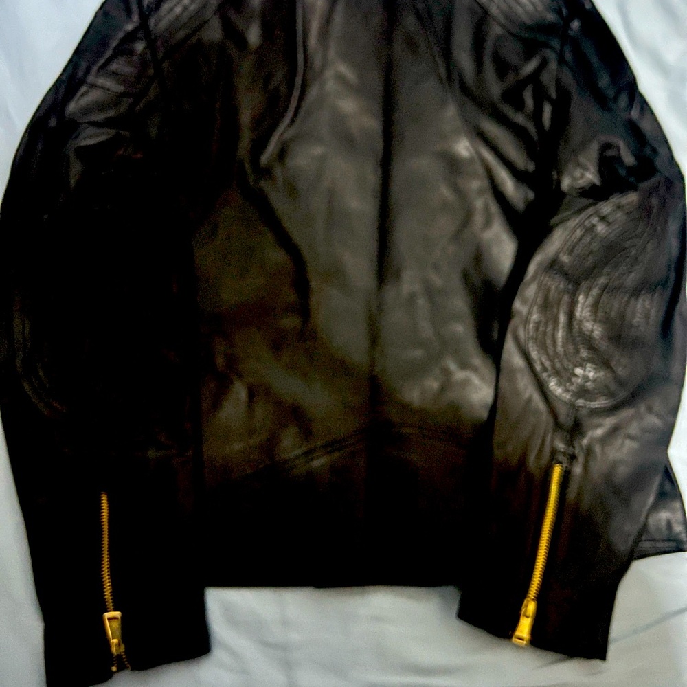 Ralph Lauren leather moto jacket
